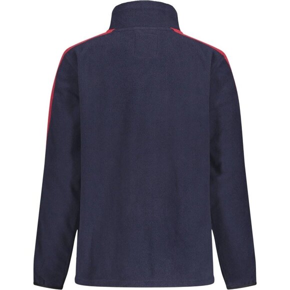 NEW Nautica Boys Stripe Nautex Fleece Jacket Navy Blue Red Logo Full Zip LG/6 - Picture 2 of 2